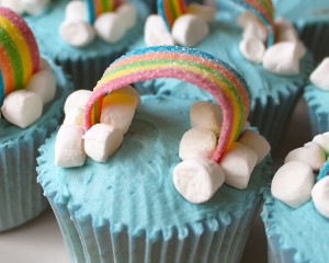 Rainbow Cupcakes