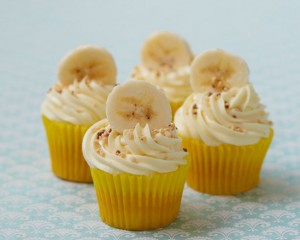 Banana Toffee Treat Cupcakes