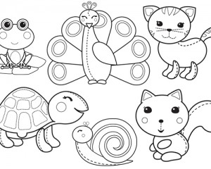 New Cute Animals Colouring Fun