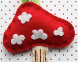 Cute red mushroom